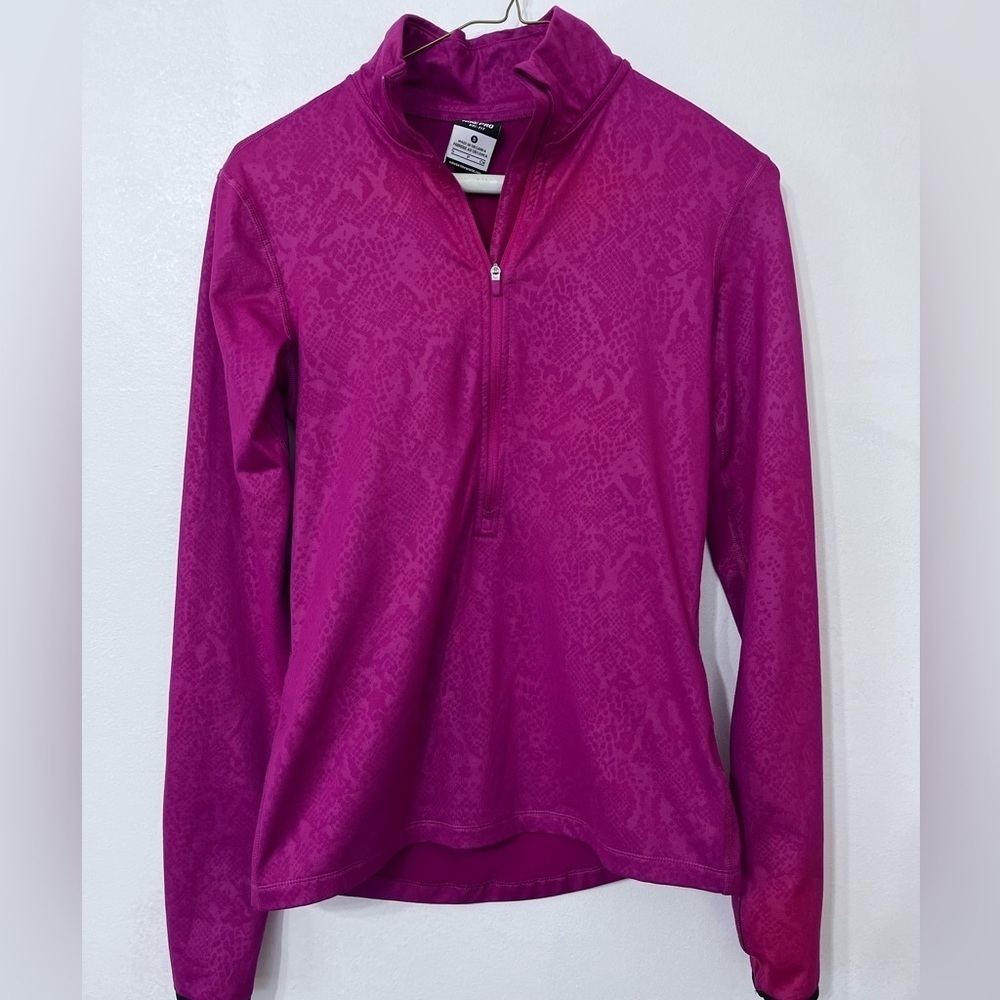 Womans Nike Pro Dri-Fit size S hot Pink long‎ sleeve workout top